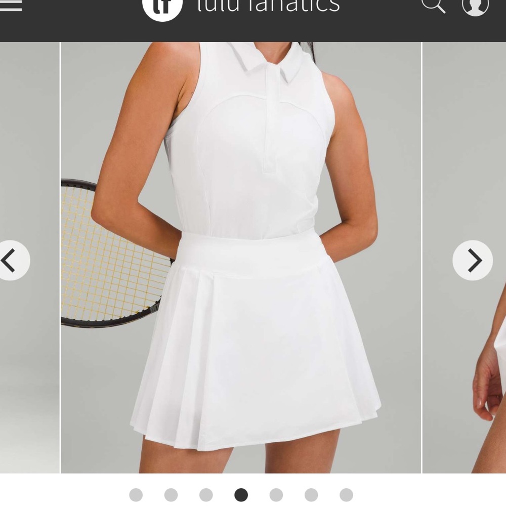 Lululemon high rise pleated tennis skirt